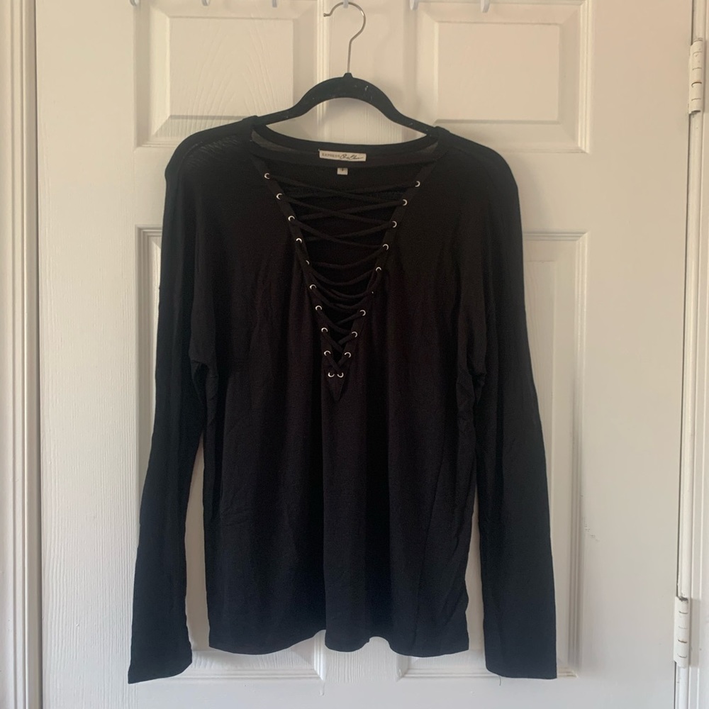 express lace up long sleeve